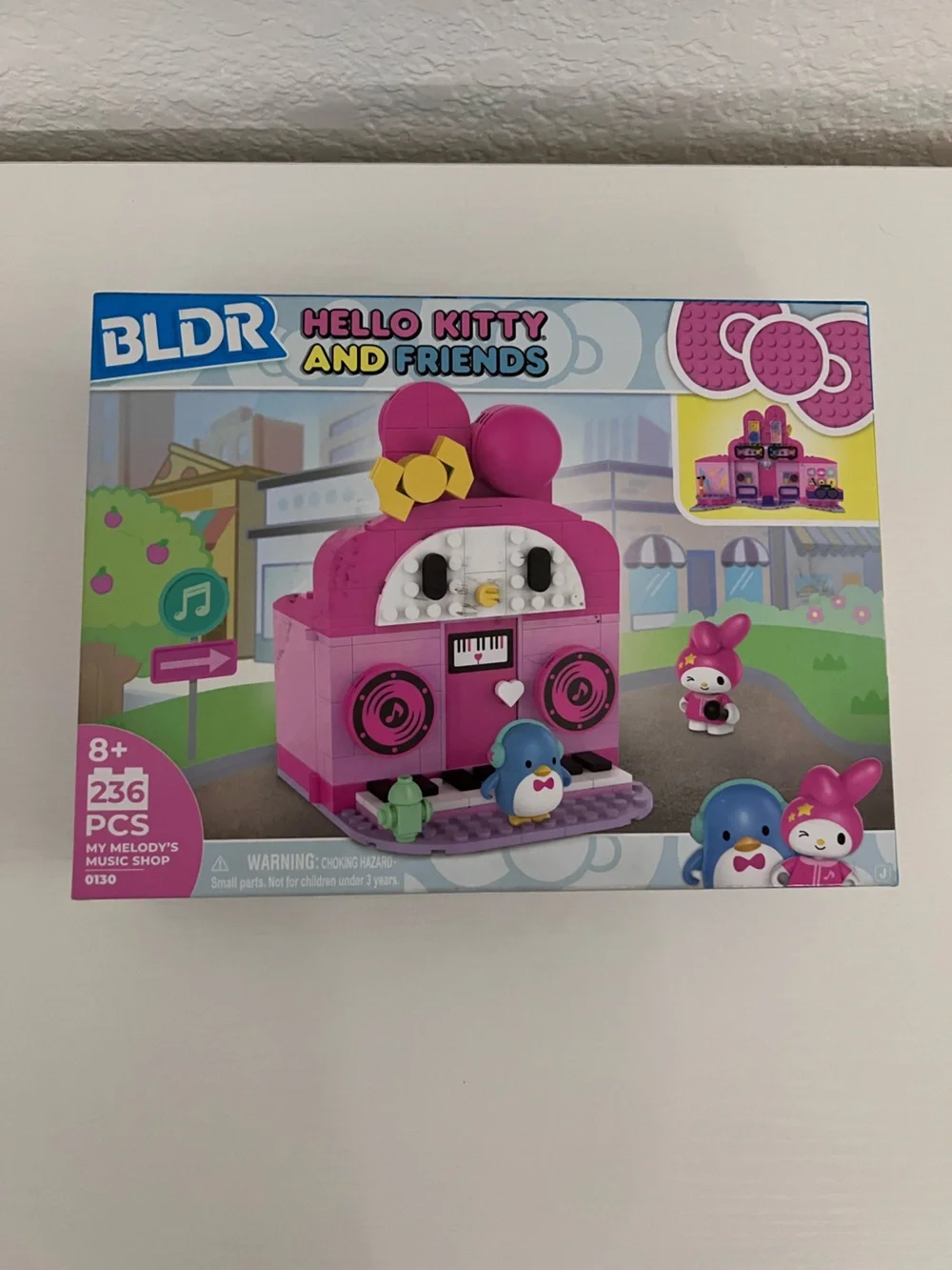 BLDR Hello Kitty & Friends My Melody’s Music Shop Building Set 236 Pieces NIB
